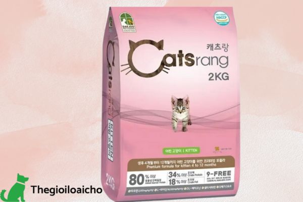 Thức ăn hạt tăng cân cho mèo Catsrang Kitten